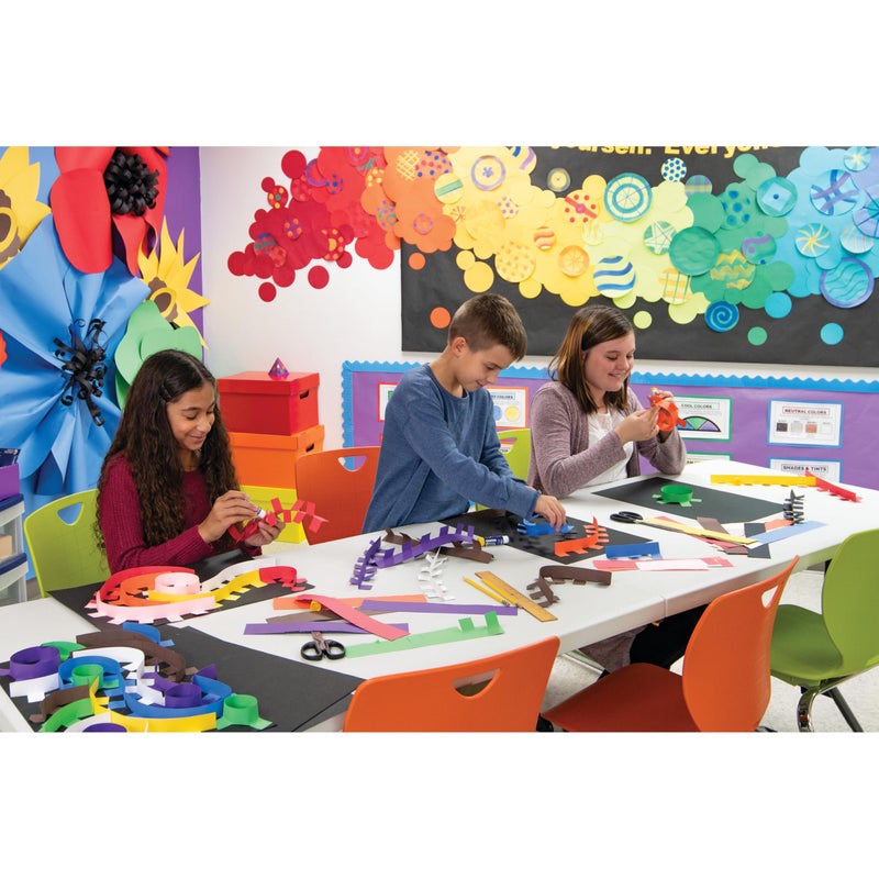 TRU-RAY Pacon 103028 Tru-Ray Construction Paper, 76 lbs., 9 x 12, Slate, 50 Sheets/Pack - Image 5